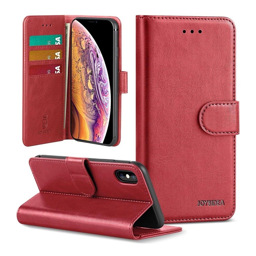 Luxury PU Leather iPhone Xs Max Case, Wallet with Card Holder,
